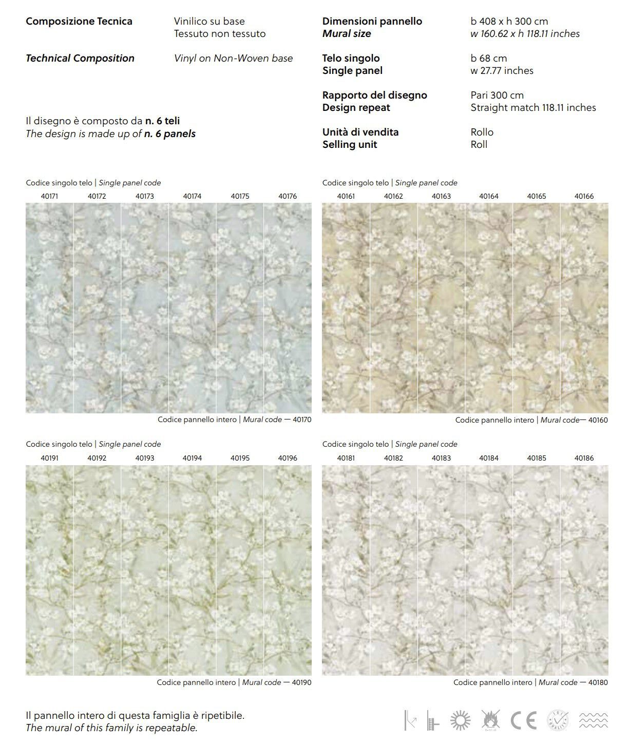 Обои с цветочными мотивами Jannelli&Volpi СП 201 MURALS DECOR ARCH-00071778 - Вид №2