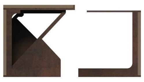 TrackDesign Низкий табурет из кортеновского дерева и дерева  Sp0472000  - Вид №9