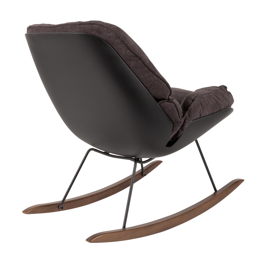 Лаунж кресло-качалка Rocky темное White Label Living 3100053 - Вид №7
