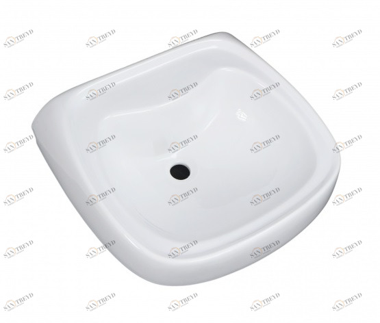 7155 Подвесная раковина настенная овальная Лобненский Стройфарфор  белая 