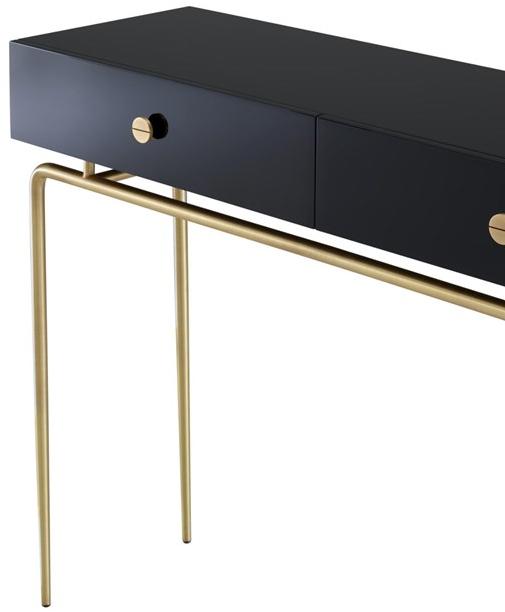 Ligne Roset Прямоугольная консоль из стали и дерева с ящиками Débourgeoisée 19980395 - Вид №2