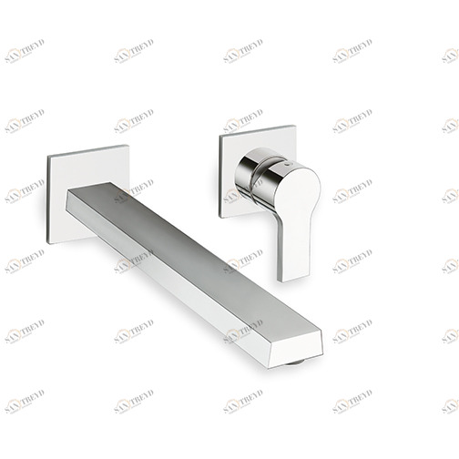 CRIOG238 Смеситель для раковины большой настенный в сборе со сливом Up & Down 1 "1/4 Cristina Rubinetterie 