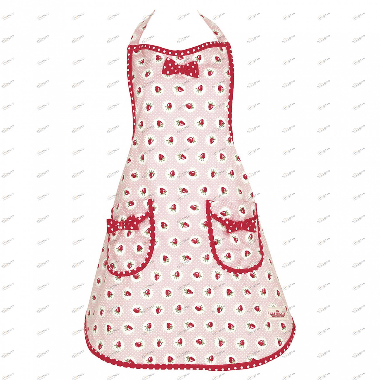 Фартук "Strawberry pale pink w/bow" LE-VILLAGE ДИЗАЙНЕРСКИЕ 224352 Разноцветный 