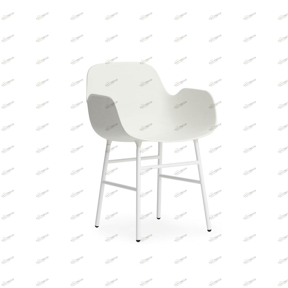 Кресло Form с металлическими ножками 78х56.1х52 см, белое Normann Copenhagen 602756