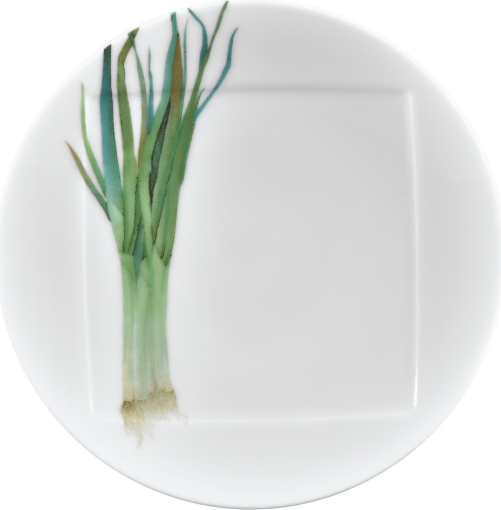 10637889 Noritake Тарелка десертная Noritake "Овощной букет.Зелёный лук" 16см Фарфор 