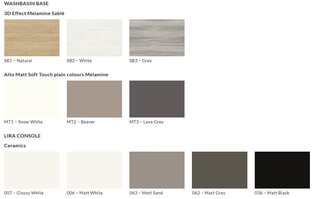 Подвесной туалетный столик с зеркалом Gruppo Geromin Lira Plus ARCH-00115824 - Вид №2