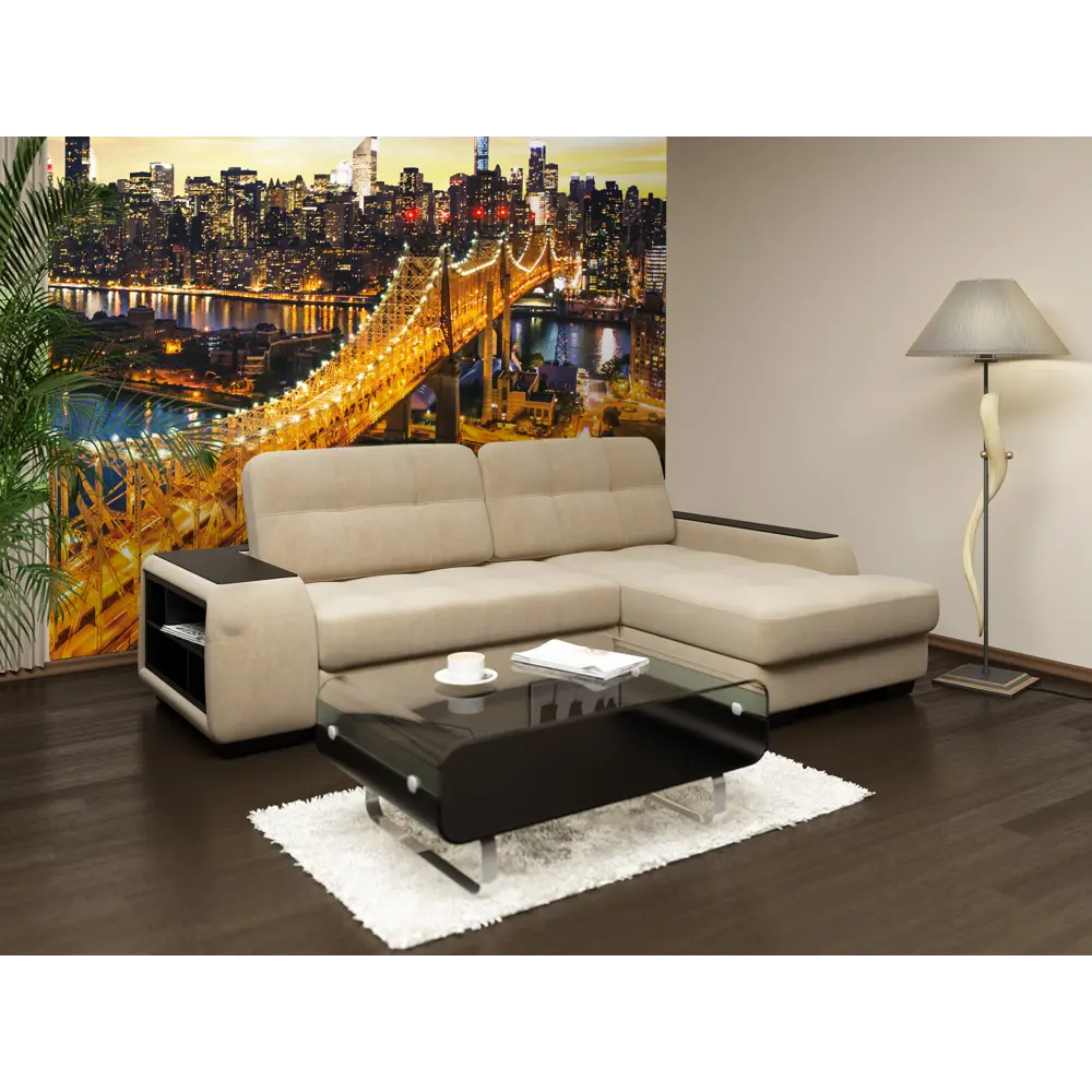 Фотообои 3D Flizart «Светящийся мост», флизелиновые, 300x280 см 82363625 STLM-2127694 FBRUSH - Вид №2