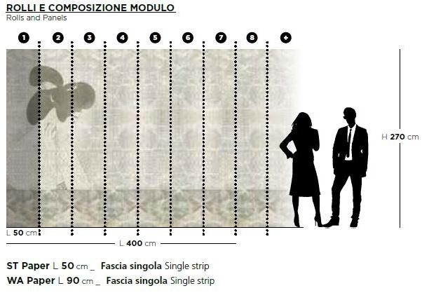 ARBLU Геометрические обои с эффектом ткани  91tes05-1/91tew05-1  - Вид №2