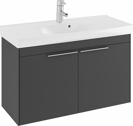 47384 Комплект мебели IFO Sense, с двумя дверцами, компактный, Ш = 600 мм, Ш1 = 622 мм, белый  - Вид №4