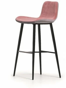 Midj Табурет высокий, обитый тканью, со спинкой Dalia