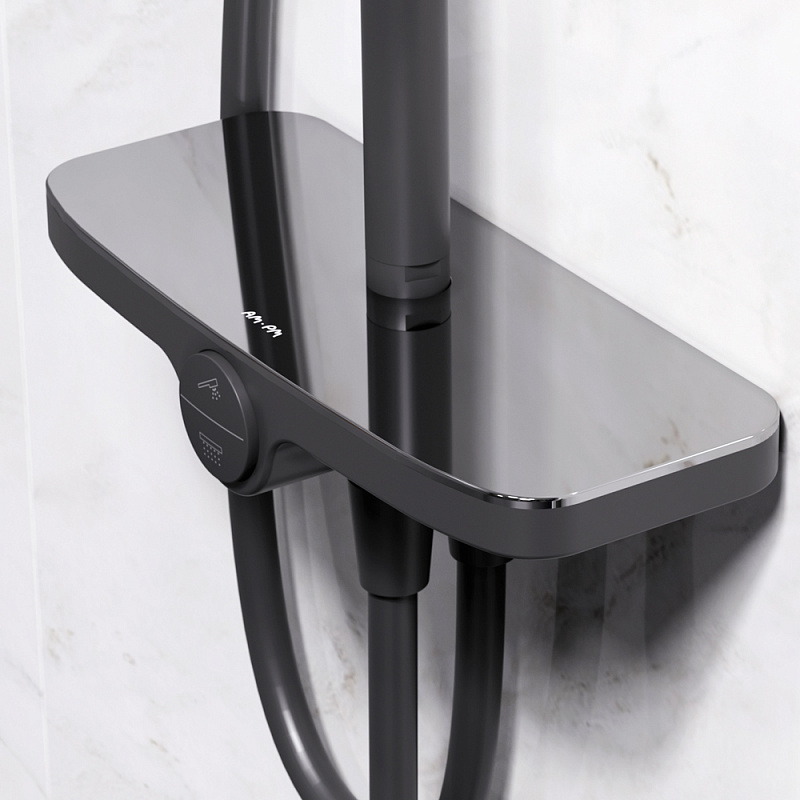 F0780222 душ.система: верхн.душ 220мм ручной душ 120 мм 3 функции душ.штанга 1030-1460 мм AM.PM Like - Вид №3