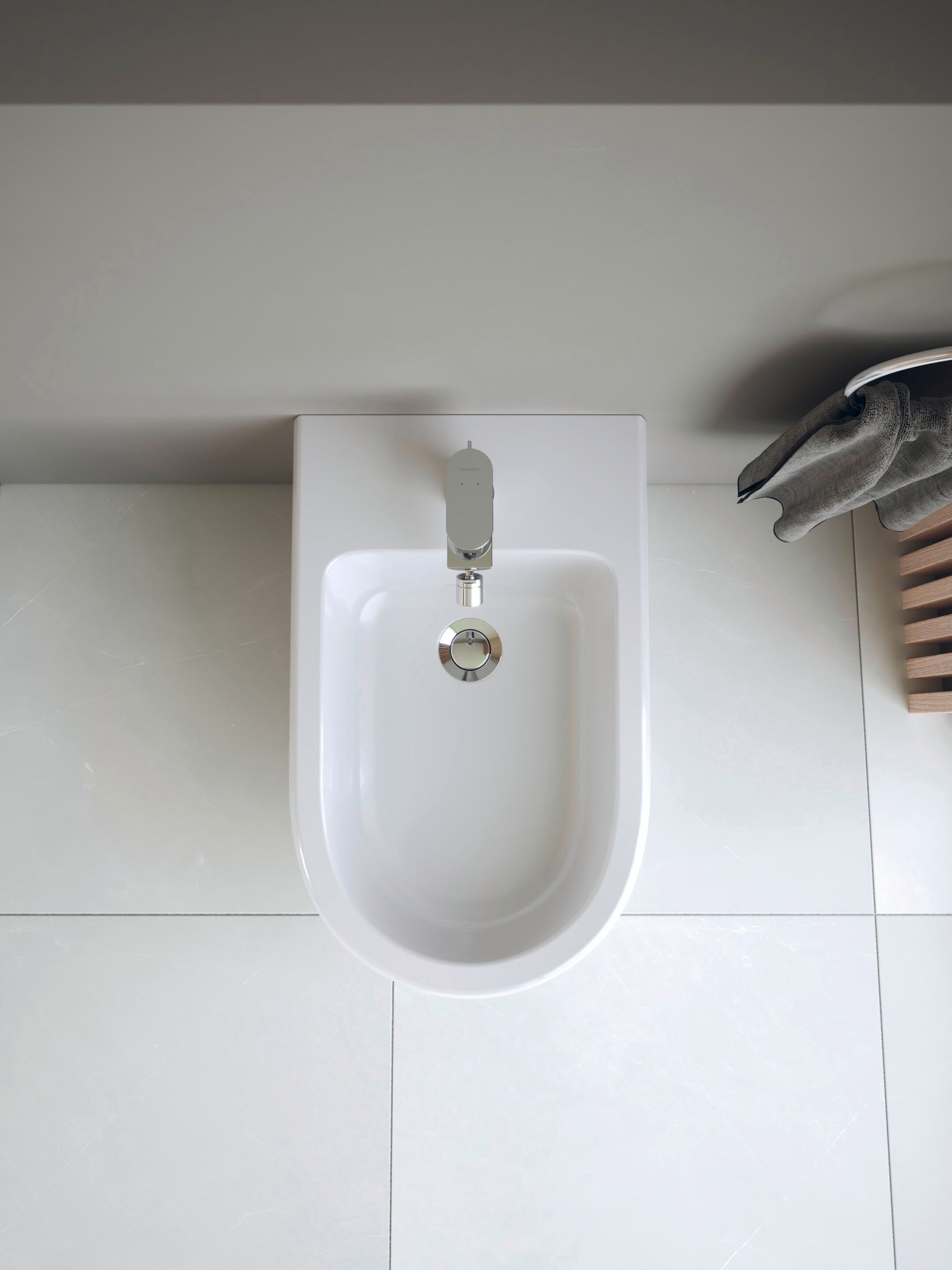 Керамическое напольное биде с переливом Duravit Qatego ARCH-00066145 - Вид №3