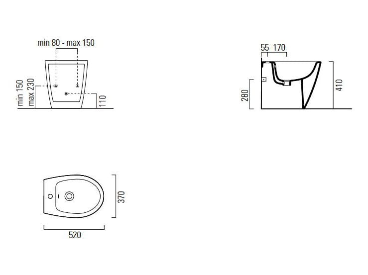Напольное керамическое биде GSI ceramica мода ARCH-00117391 - Вид №9