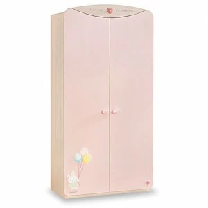 Шкаф детский двухдверный розовый Baby Girl CILEK BABY GIRL 00-3832144 Розовый