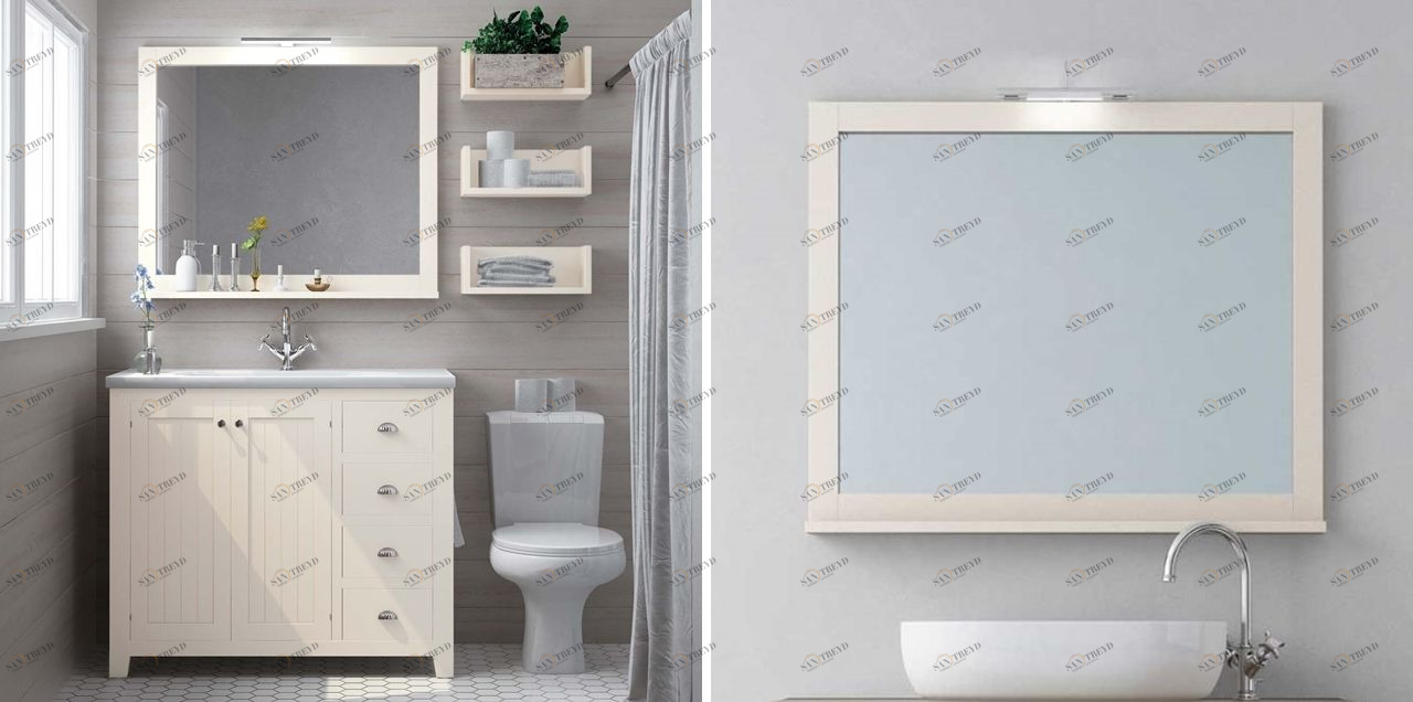 Avila Dos Зеркало COUNTRY в раме с полкой 95x80 Color 83 COLONIAL COUNTRY MIRRORS 2900467N83