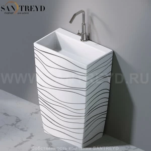 L115410P Напольная раковина стоящая прямоугольная A. e T. Italia Tower