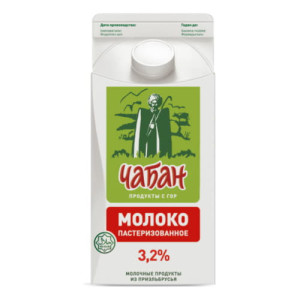 Молоко пастеризованное Чабан 3,2% 1400 г БЗМЖ