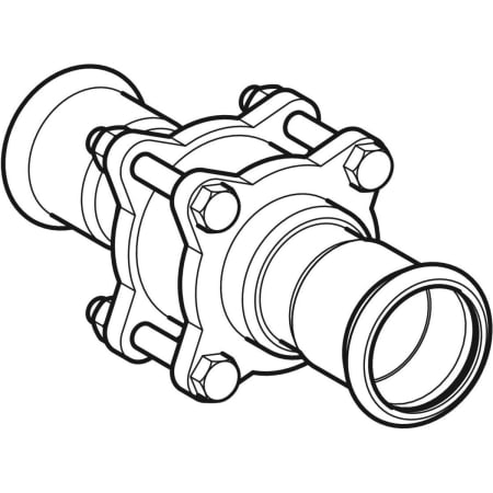 GEBERIT 92140 Обратный клапан Geberit Mapress из нержавеющей стали с фланцевым соединением  - Вид №1