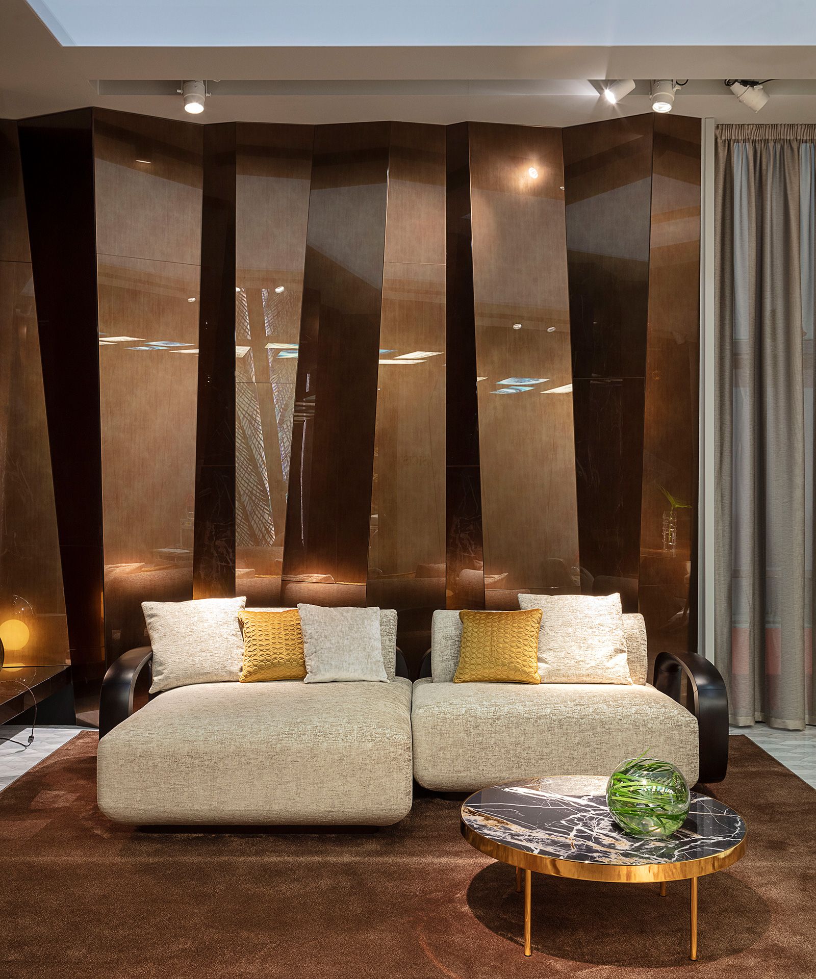 Тканевый диван с полуостровом Sicis LIBERTI ARCH-00107173 - Вид №2