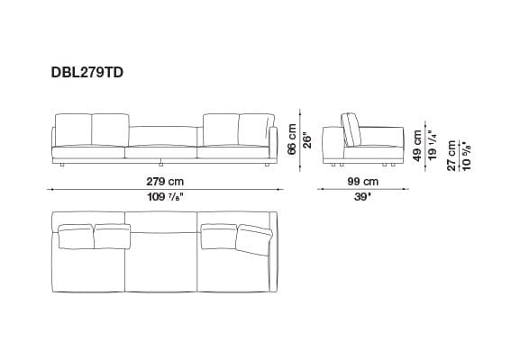 Кожаный диван B&B Italia док ARCH-00106863 - Вид №163