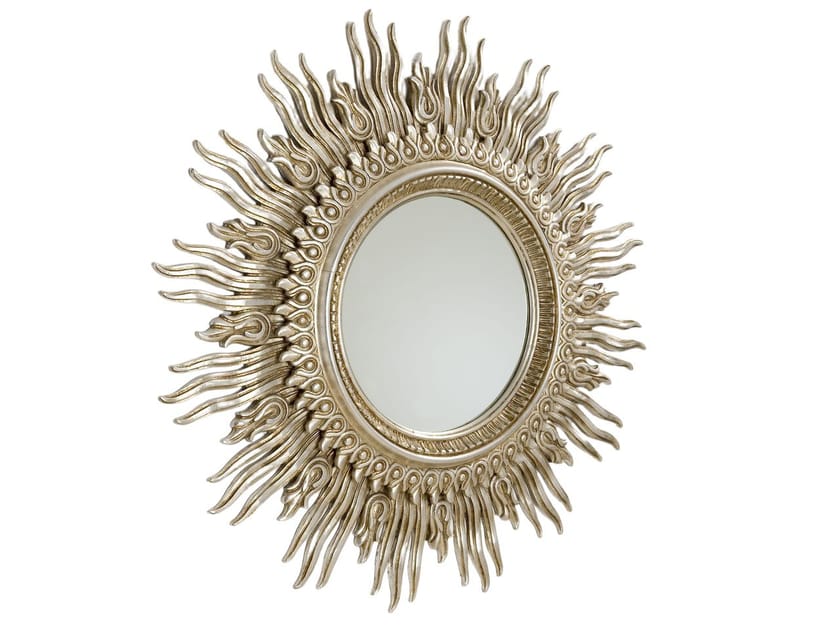 Круглое деревянное зеркало с рамкой Hurtado Traditional ARCH-00136627