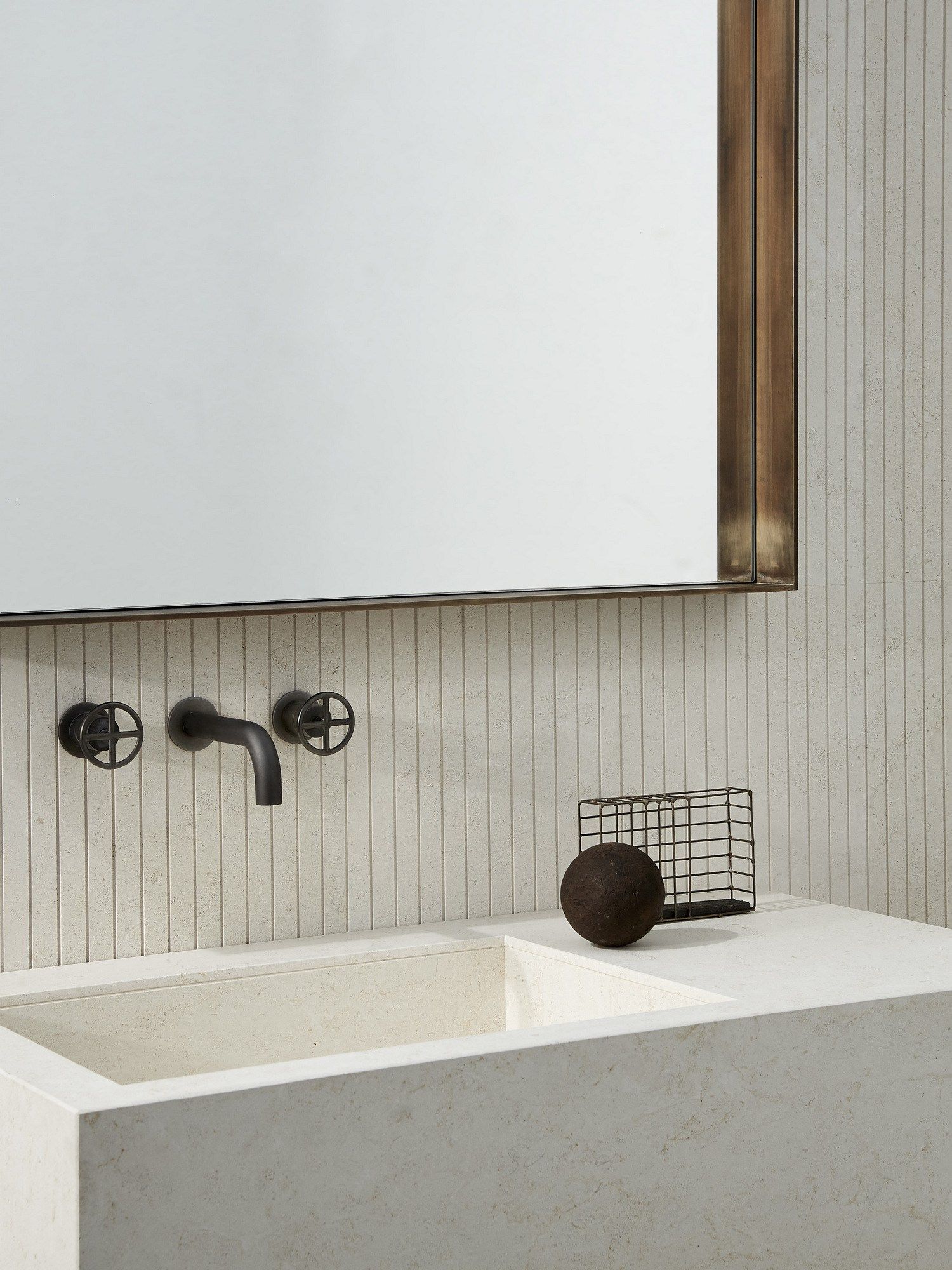 Мраморная прямоугольная подвесная раковина Salvatori STILETTO ARCH-00140478 - Вид №7