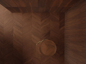 Пол из американского ореха