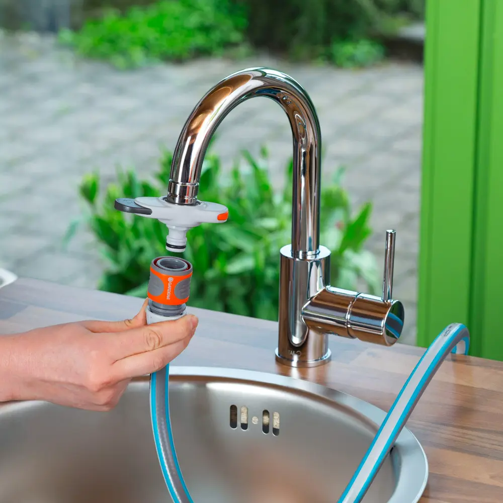 Адаптер на бытовой кран для быстрого соединения Gardena STLM-2020966 - Вид №12