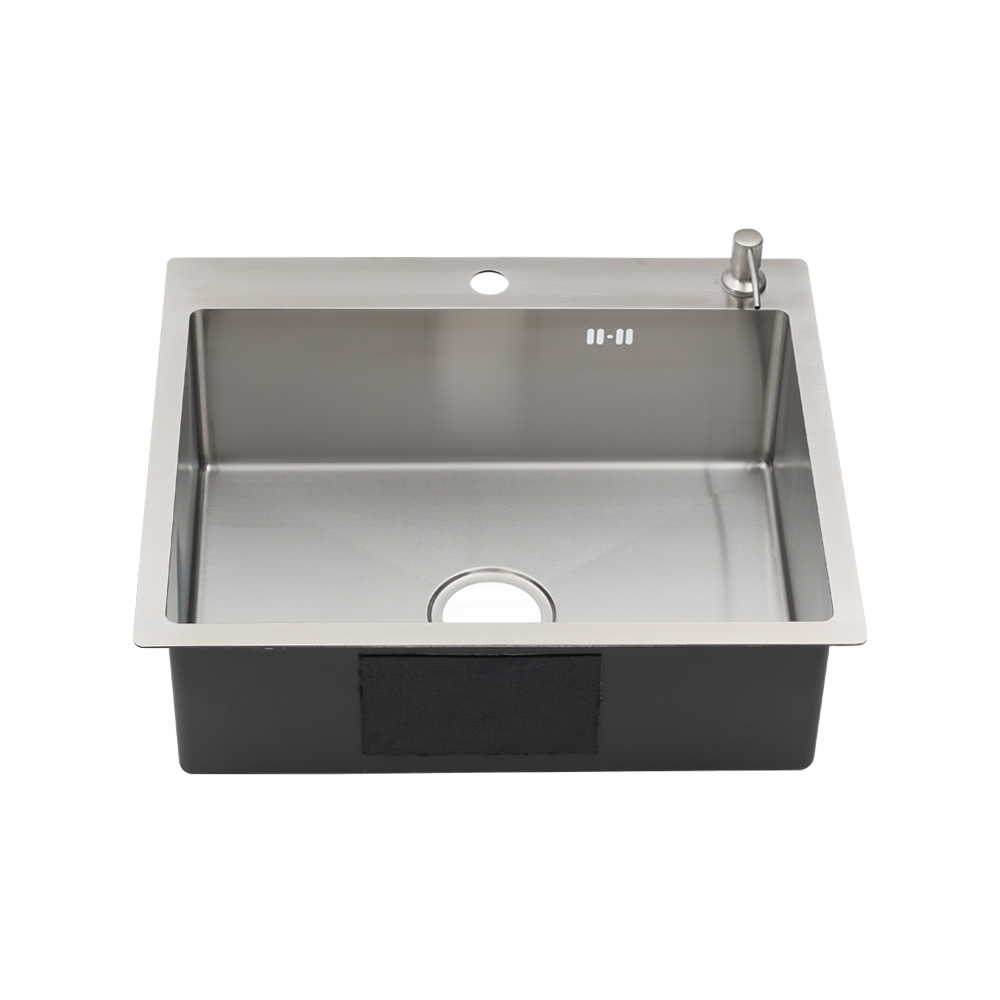 Мойка R6050H MELANA ProfLine 3,0/200 САТИН врезная прямоугольная в комплекте с дозатором и коландер MLN-R6050H+дозатор+коландером - Вид №1