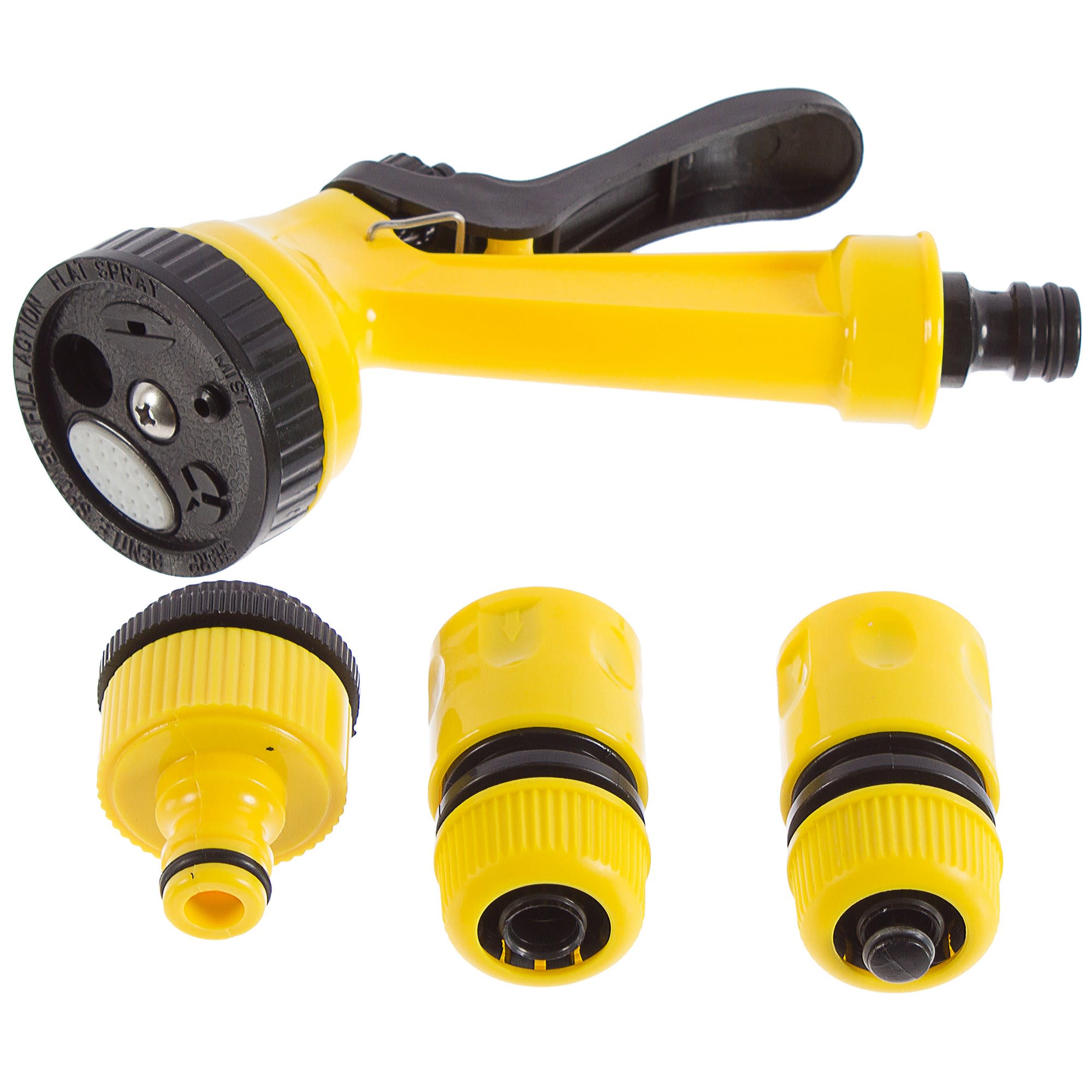 18381403 Набор Пистолет-распылитель для полива с коннекторами 1/2" 5 режимов Santreyd 