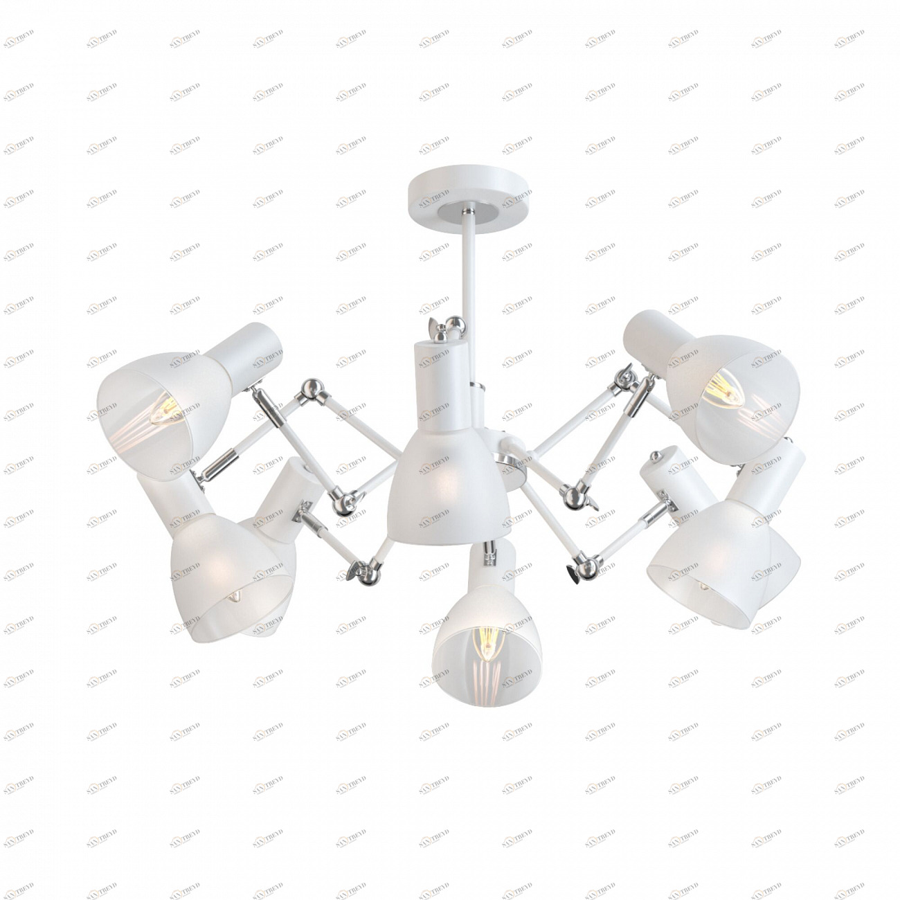 Люстра подвесная белая Avery FR5080PL-08W FREYA MODERN 00-3956397 Белый