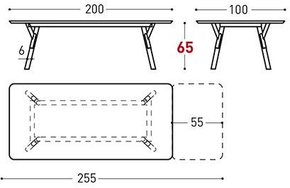Varaschin Прямоугольный садовый стол Link 222l - Вид №16