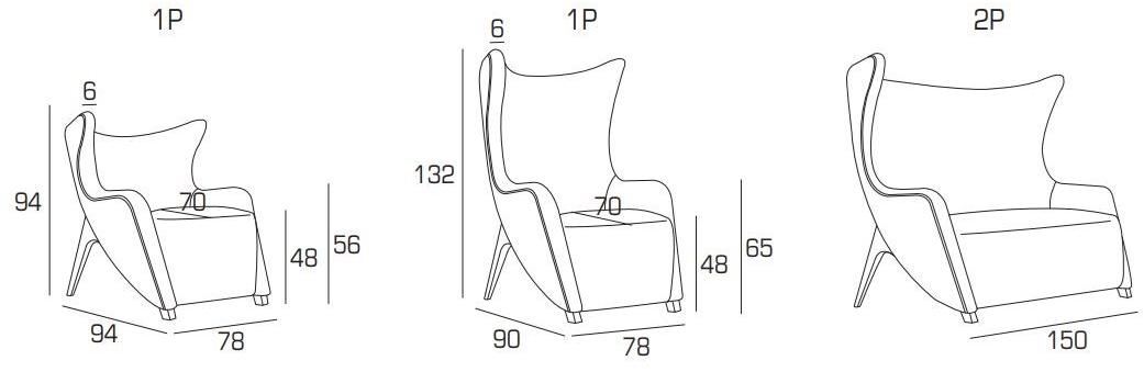 Adrenalina 2-местный тканевый диван Gea sun-id-1351197 - Вид №6
