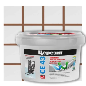 Затирка для широких швов Церезит CE 43 Super Strong 2 кг сталь цвет светло-коричневый