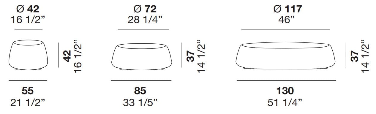 Круглый пуф из ткани Alf DaFrè DENNY ARCH-00087006 - Вид №11