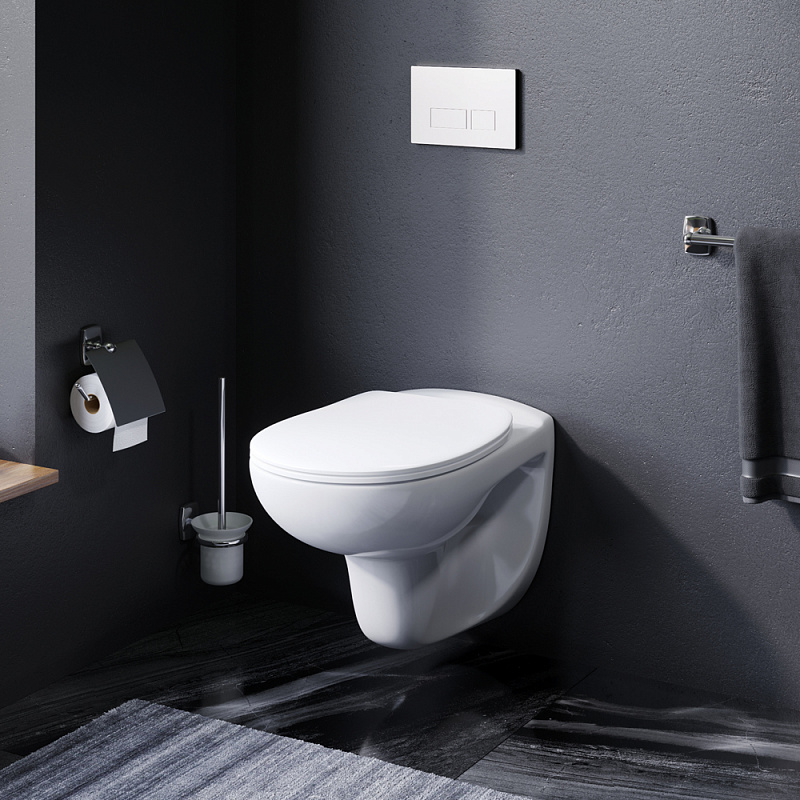 C741700SC подвесной унитаз без ободка с сиденьем микролифт AM.PM Sense