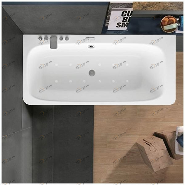 Ванна Gruppo tressee Suri 170 STA-V277C-SX белая с аэромассажем прямоугольная левая Gruppo Treesse STAV277CSX