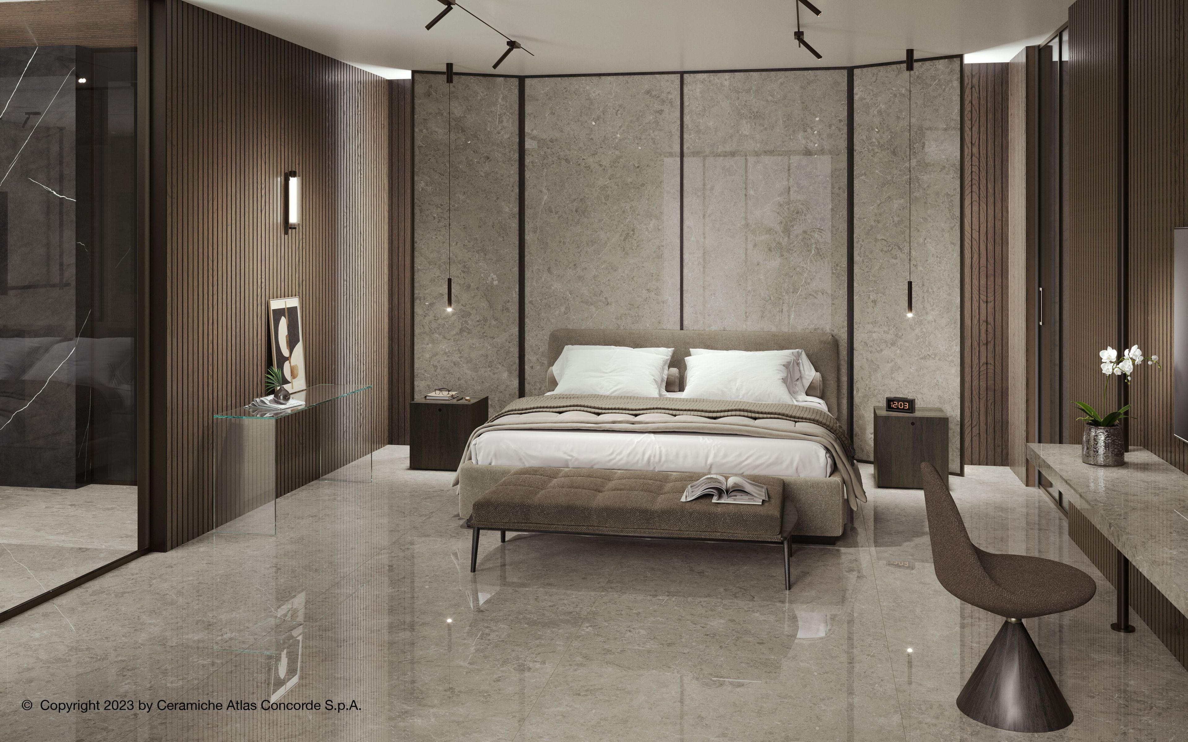 Пол / керамогранит с мраморным эффектом Atlas Concorde Marvel чудо ARCH-00010333 - Вид №14