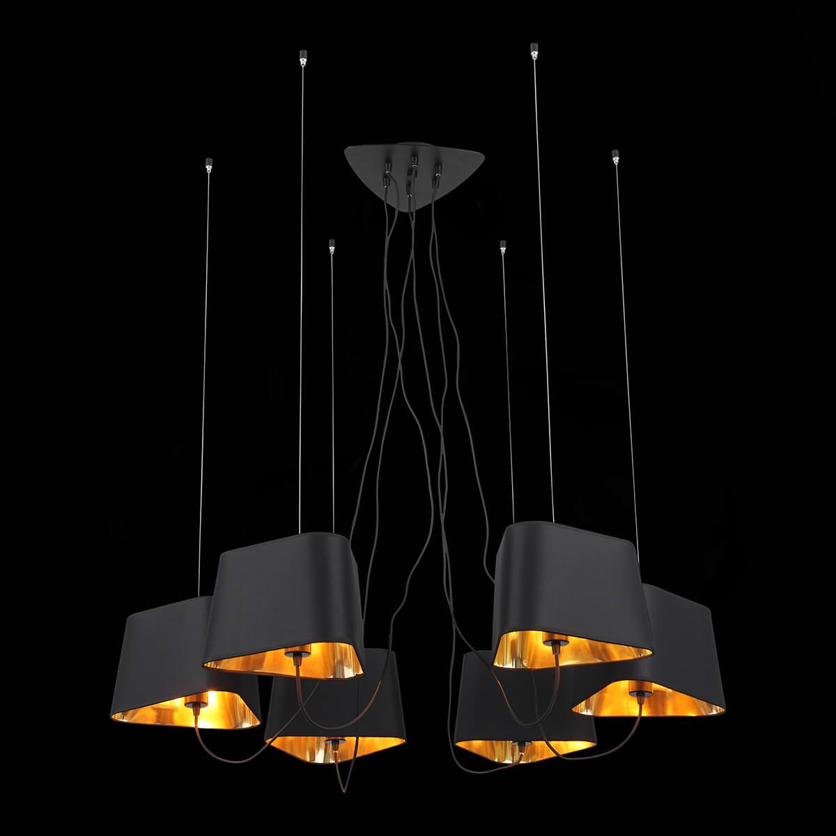 Люстра подвесная черная 6 ламп ST Luce Ambrela SL1110.403.06 ST LUCE ДИЗАЙНЕРСКИЕ, AMBRELA 00-3834375 Черный  - Вид №2
