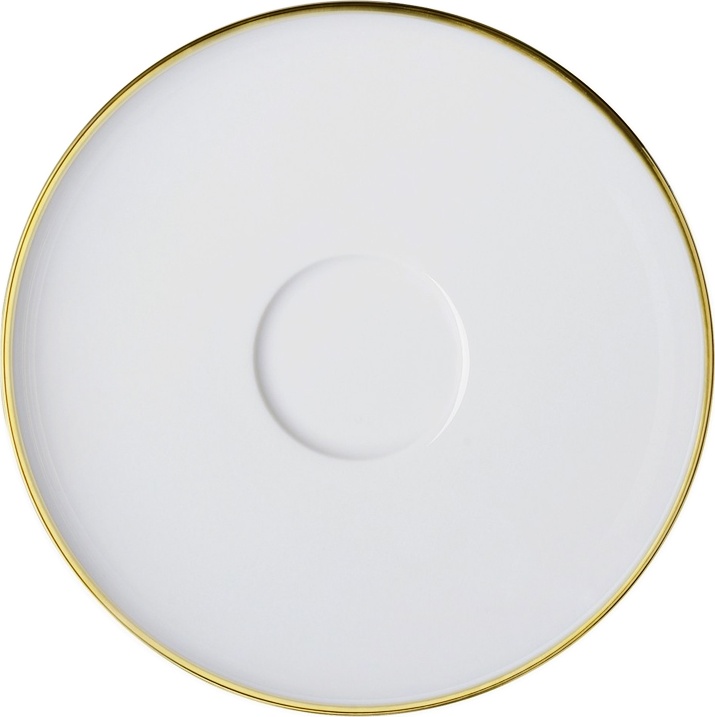 10582767 Sieger by Furstenberg Чашка для капучино закругл. с блюдцем Sieger by Furstenberg "Мой фарфор! Золотое сокровище" 260мл Фарфор 