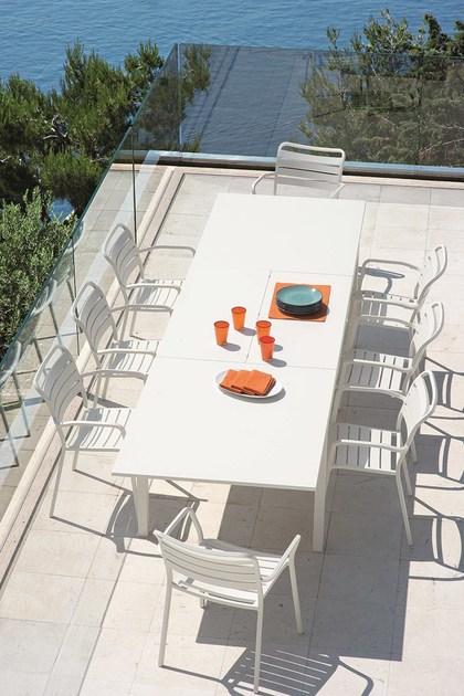 Ethimo Выдвижной прямоугольный садовый стол из металла Flat Fttrm14_t - Вид №2