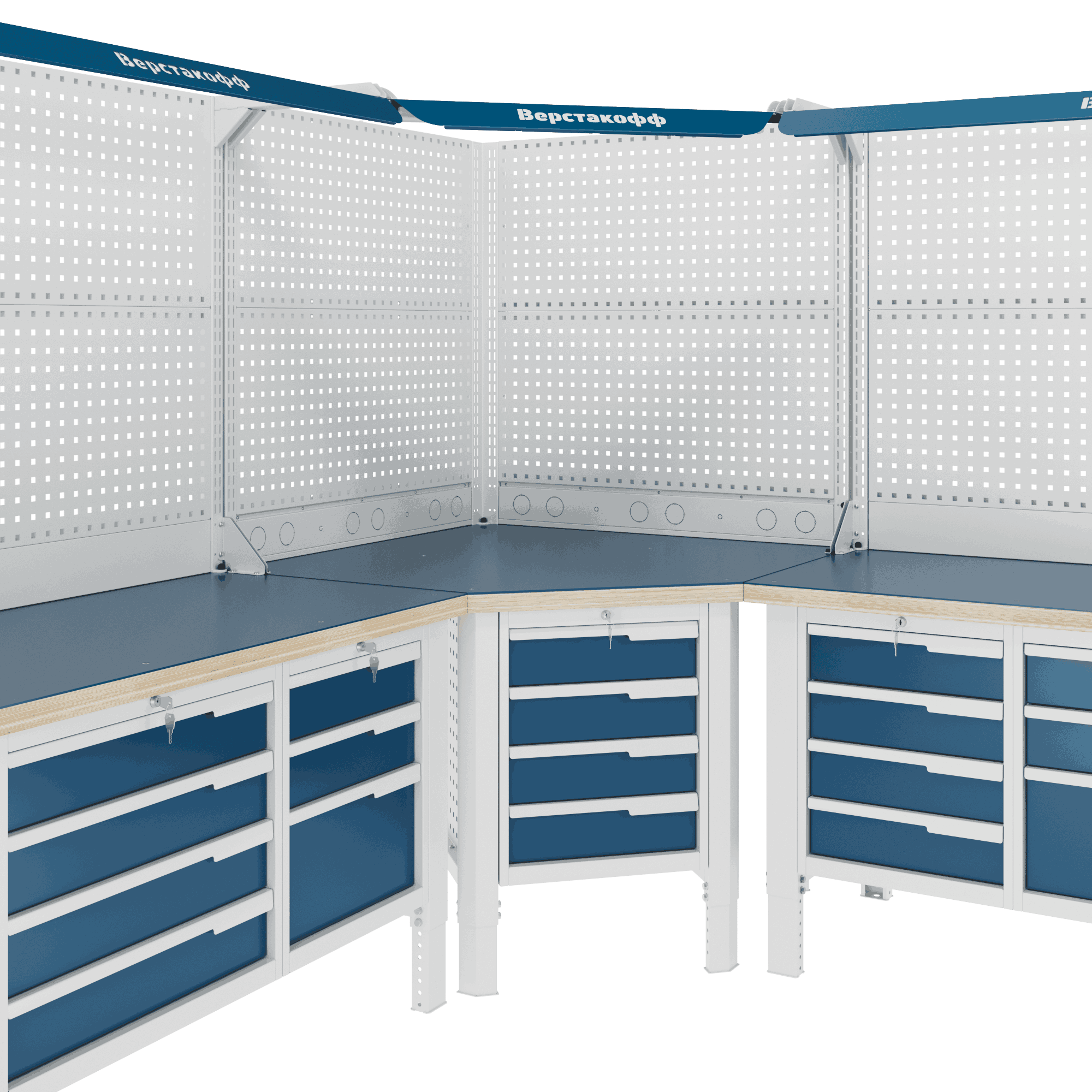 Верстак (угловой) CTR U532.S4.1 Верстакофф 124779 - Вид №2