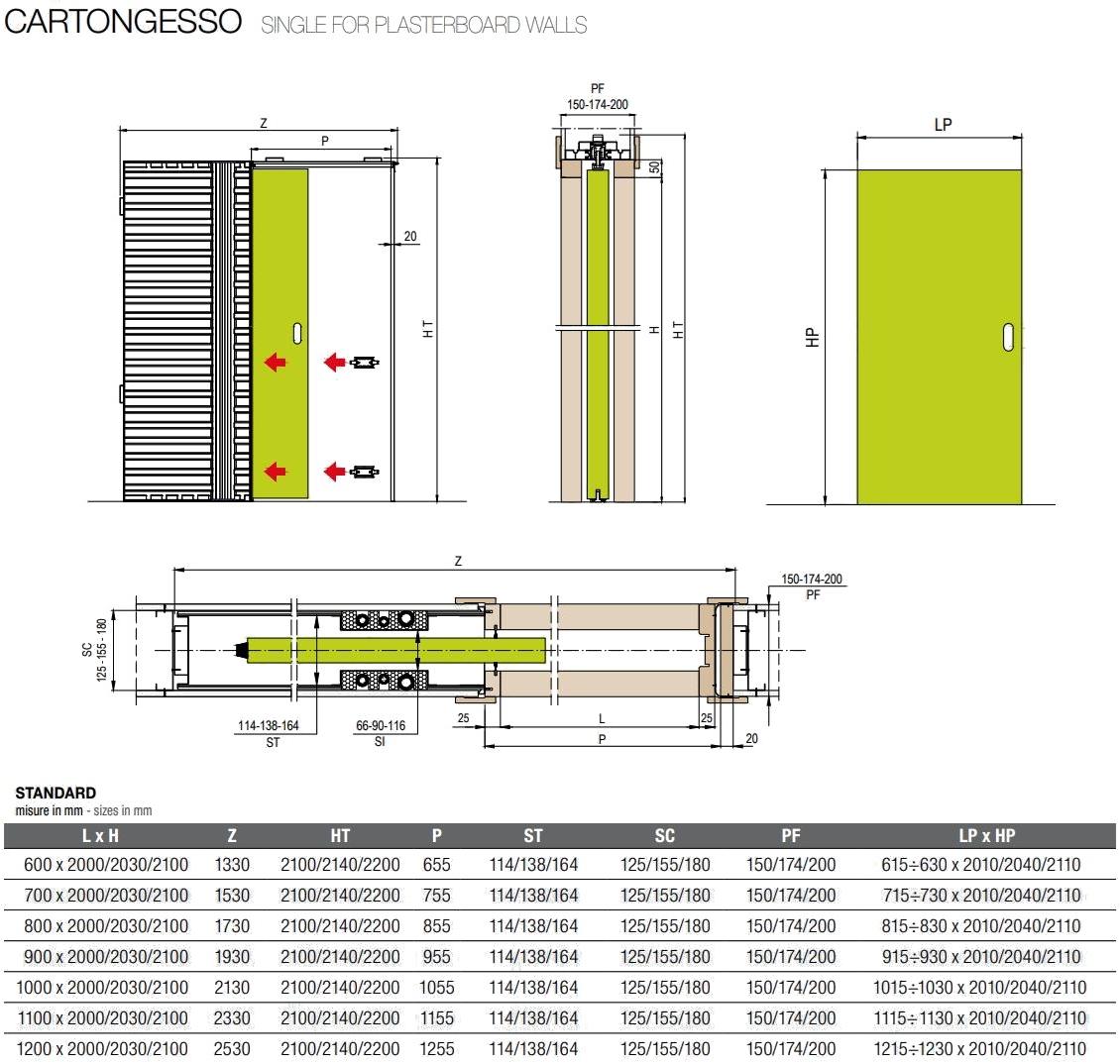 PROTEK® Ответная рама для раздвижных дверей с проходом для проводки Magic box® sun-id-1372893 - Вид №3