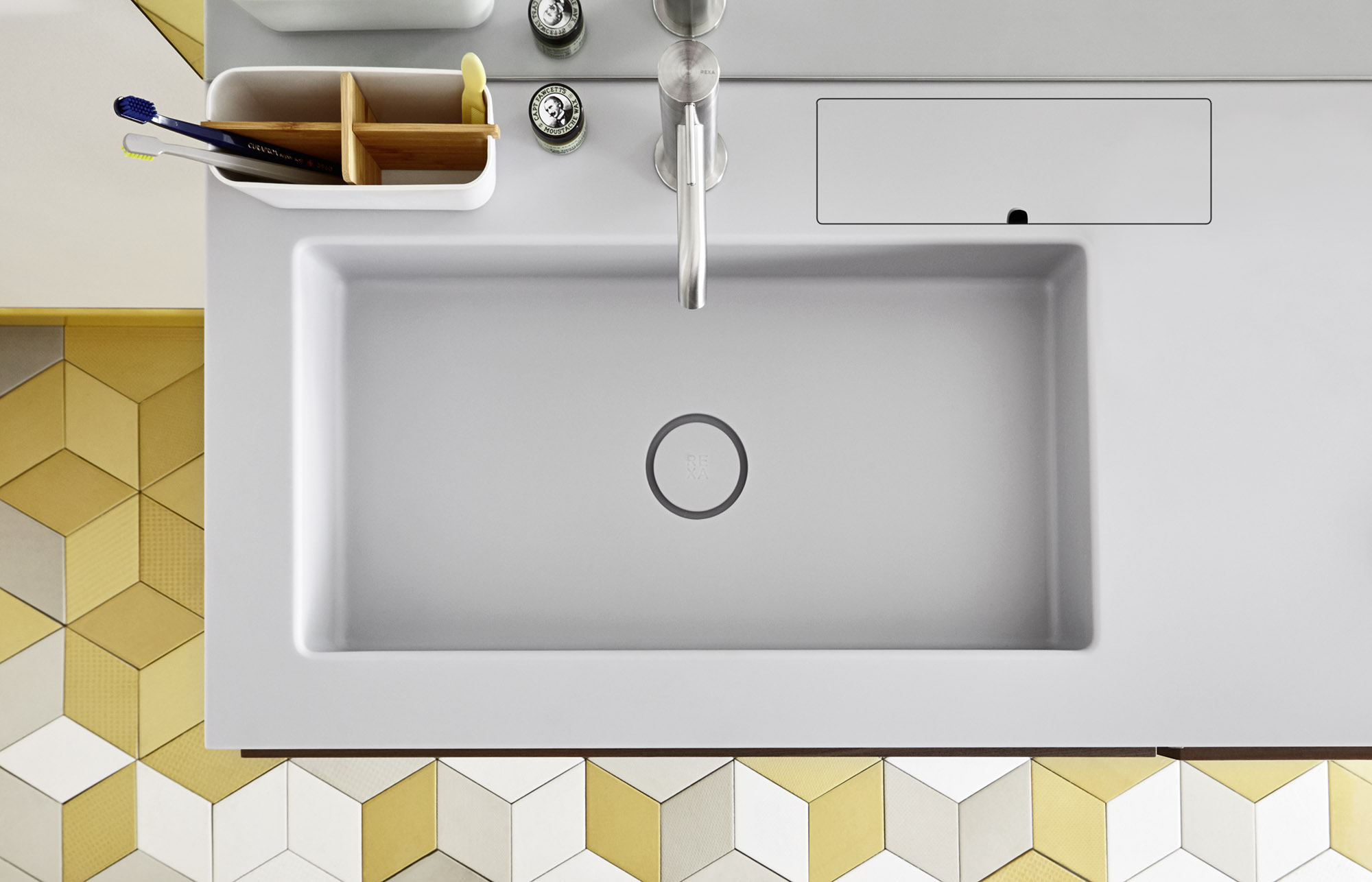 Rexa Design Столешница из Corian® с прямоугольной раковиной REXA-ST81  - Вид №4