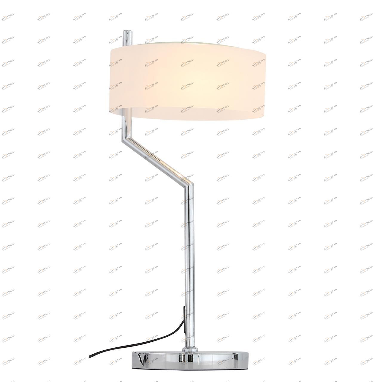 Настольная лампа белая со стеклянным абажуром Foresta SL483.504.01 ST LUCE КЛАССИЧЕСКИЕ 328969 Белый;хром 