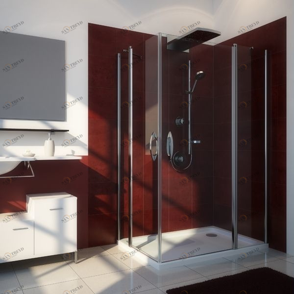 Душевая кабина 70-80/90-100 GK-604A GUTEWETTER LUX RECTAN 708090100GK604A