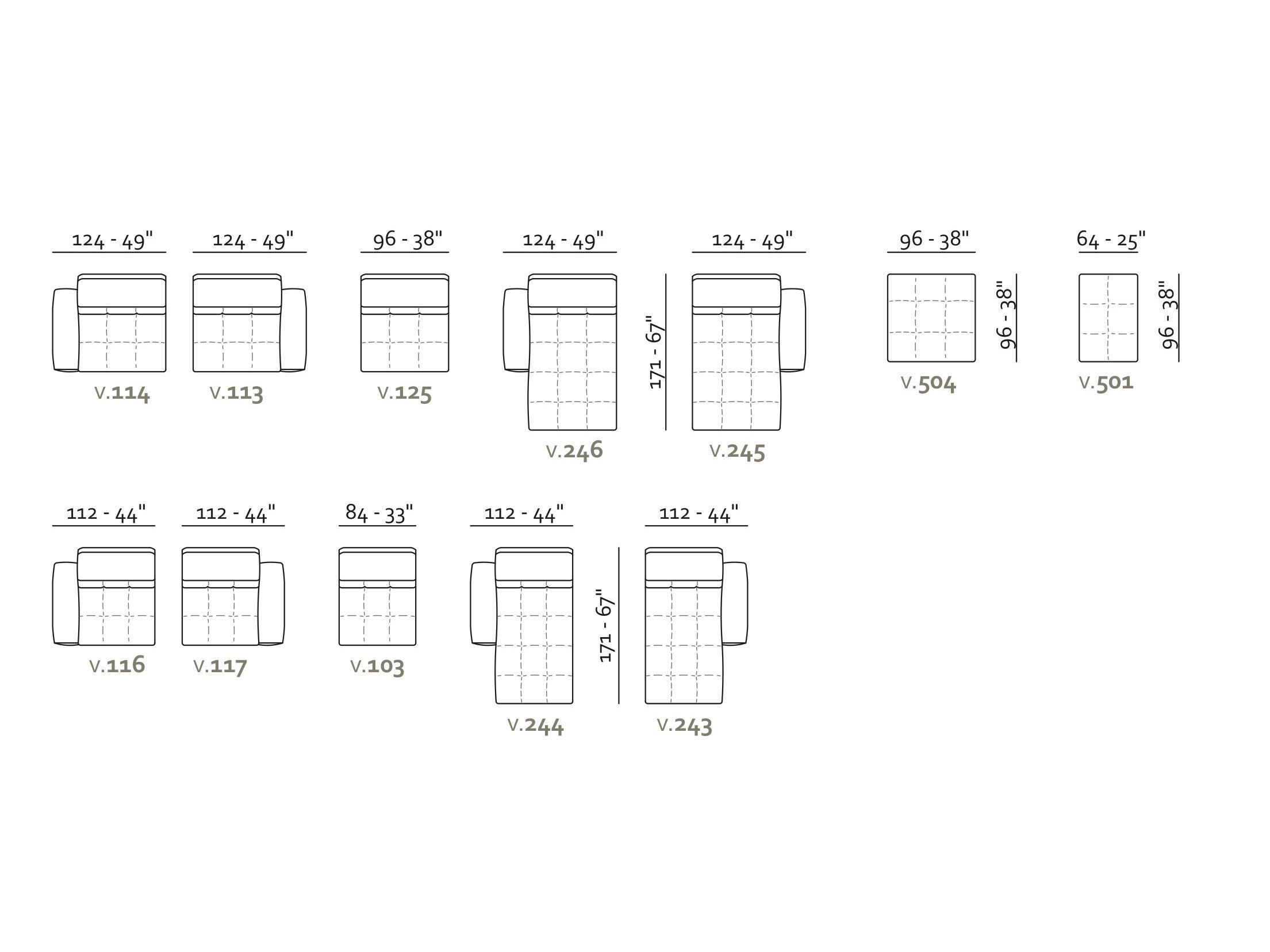 Модульный тканевый диван Max Divani SORRISO ARCH-00020738 - Вид №6