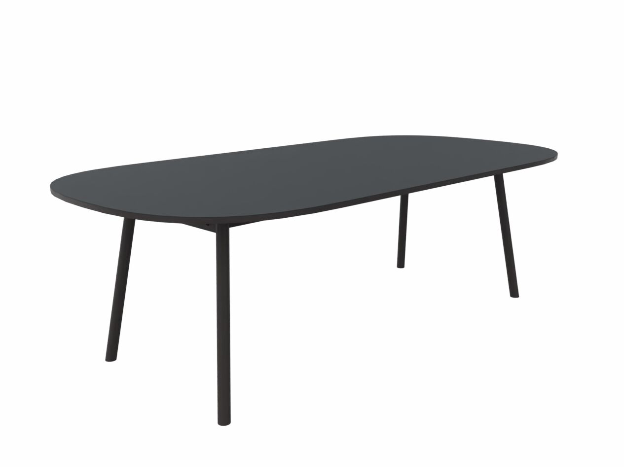 Прямоугольный стол для совещаний из стали и дерева с системой люверсов Cascando Pully ARCH-00081739