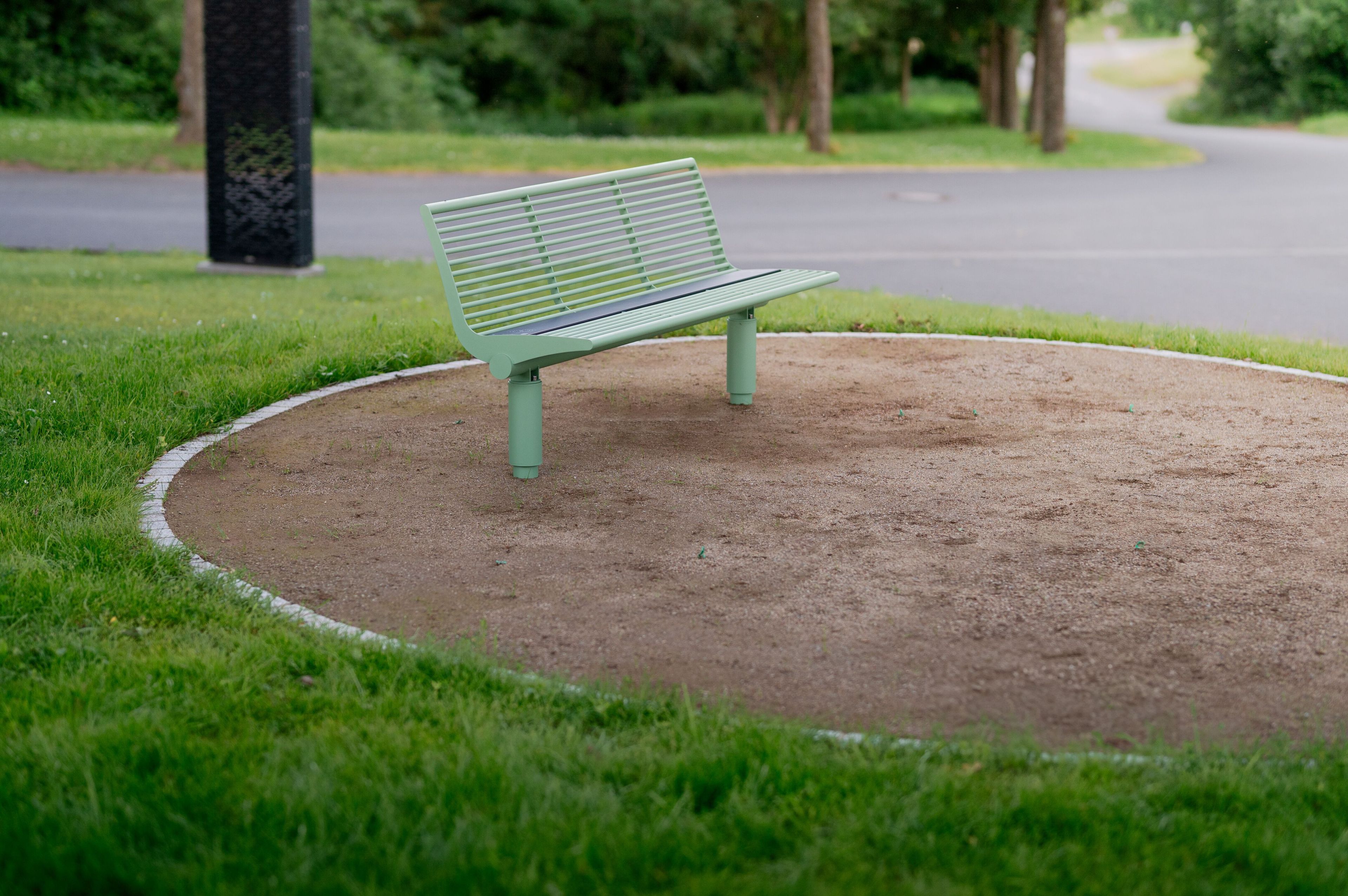 Скамья из нержавеющей стали со встроенным освещением BENKERT BANKE Siardo ARCH-00001092 - Вид №1