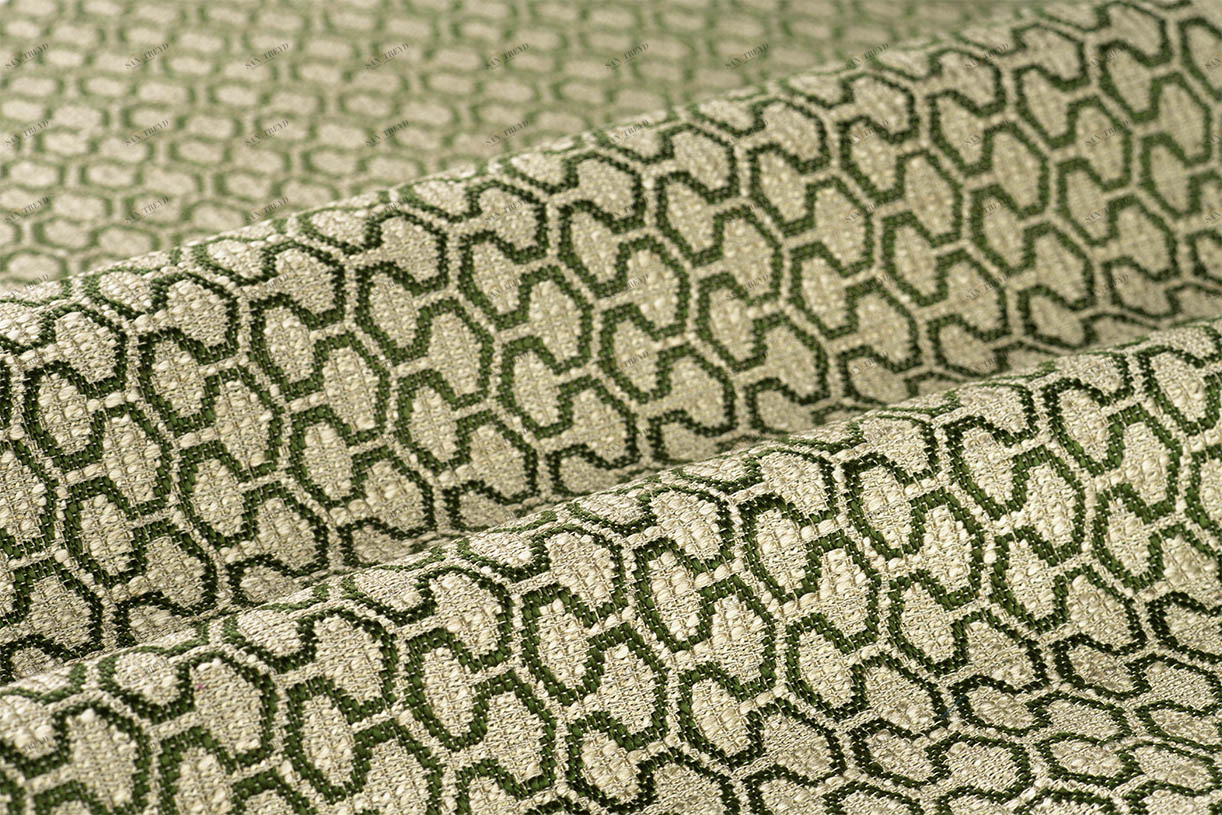 COLORISTICA Mineral col.03 Ткань мебельная  Рогожка  Mineral Зеленый 